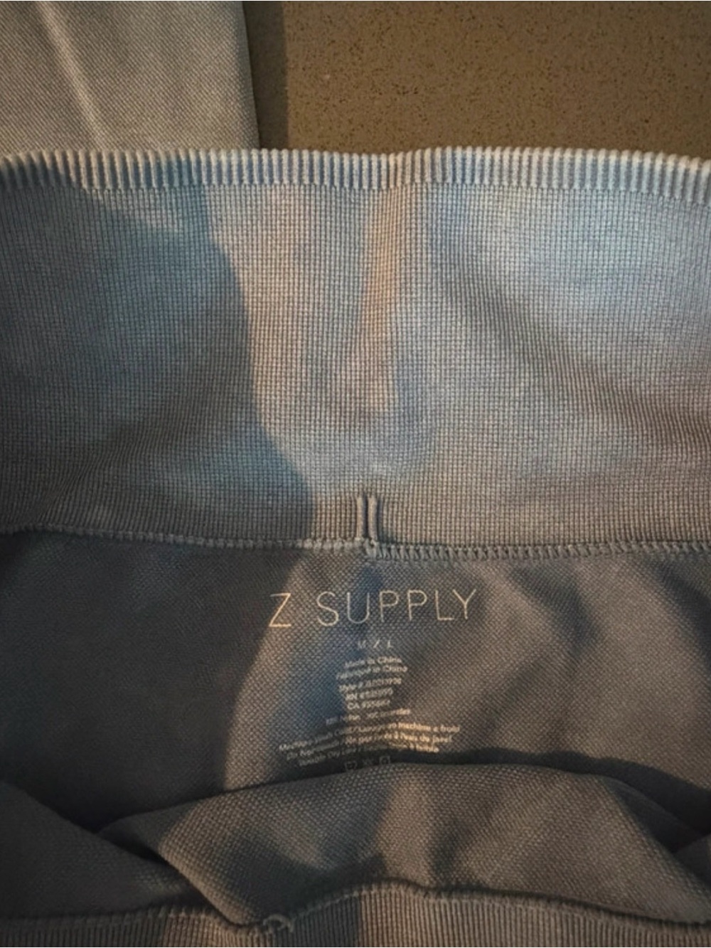 Light blue Ribbed pants - Picture 2 of 2